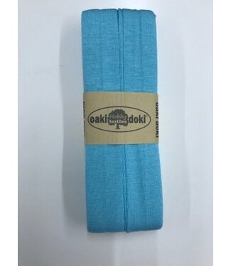Oaki Doki mint blue - jersey biais 3 meter