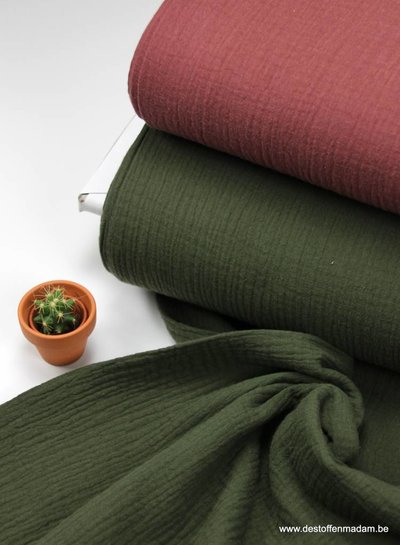 khaki tetra - double gauze