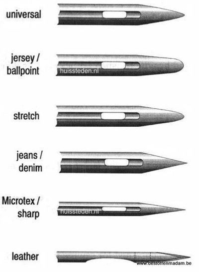 Jersey needles 80/12 (stockinette needles)