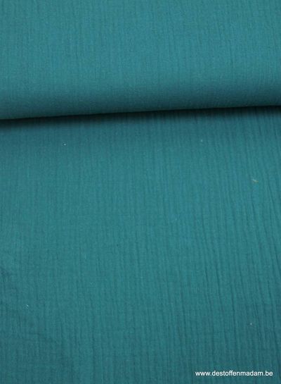 petrol blue tetra - double gauze