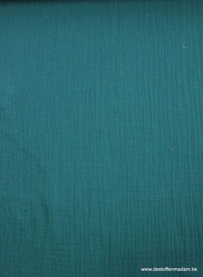 petrolblauwe tetra - double gauze