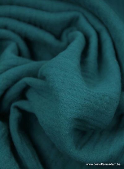 petrol blue tetra - double gauze