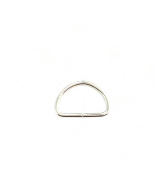 SBM D-ring zilver 25 mm - verpakt per 4