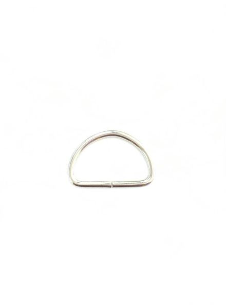 SBM D-ring silver 25 mm - packed per 4