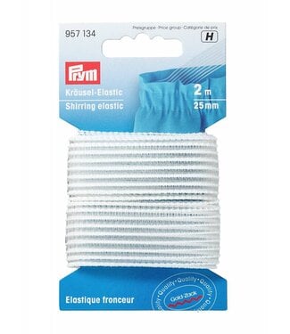 2 meter Shirring elastic 25mm