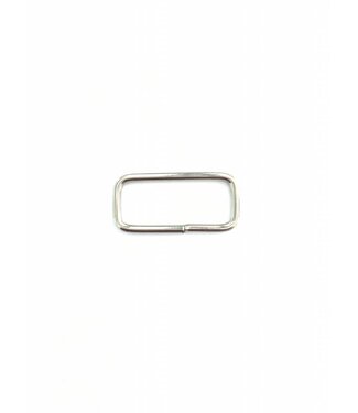 rechte passant zilver 38mm