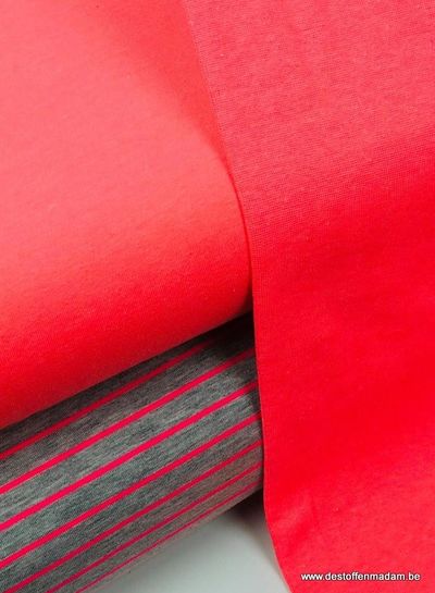 neon pink - ribbing