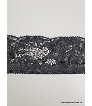 grey non stretch lace - 60 mm