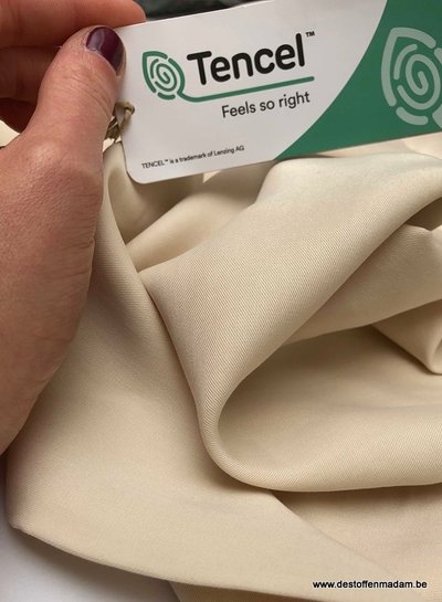 cream - tencel twill