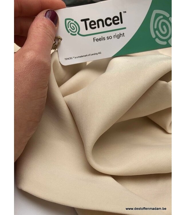 cream - tencel twill