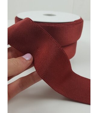 shiny marsala - elastic 40 mm