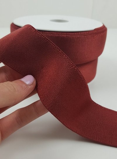 shiny marsala - elastic 40 mm