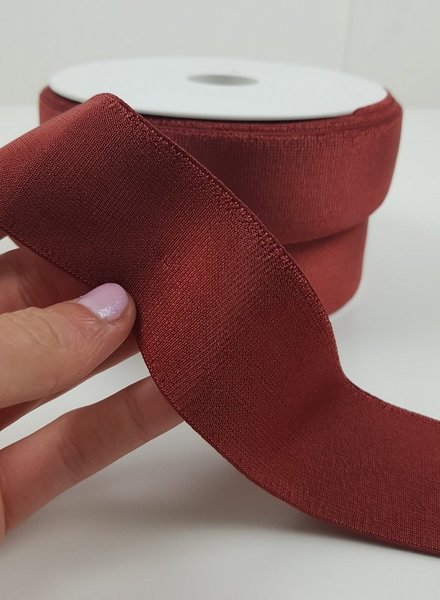 shiny marsala - elastic 40 mm