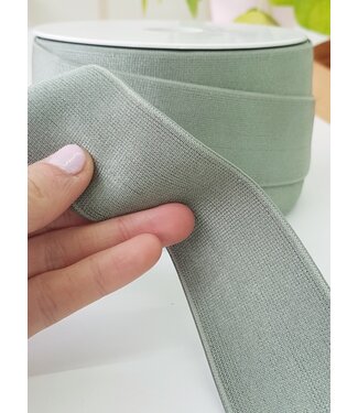 dusty mint shiny - elastic 40mm