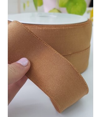 golden brown shiny - elastic 40mm
