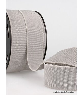 gray silver waist elastic 40 mm