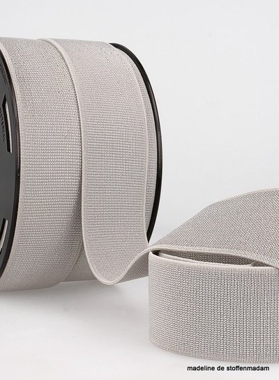 gray silver waist elastic 40 mm