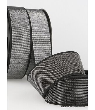 black silver  elastic 40 mm