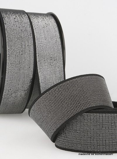 black silver  elastic 40 mm