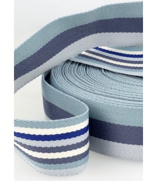 blue bag webbing - double sided