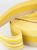 geel dubbelzijdige tassenband gestreept 40 mm