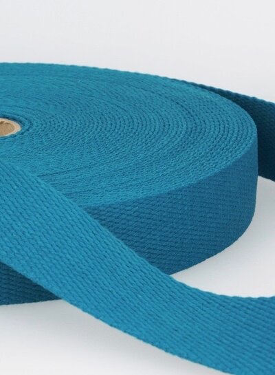tassenband petrolblauw deluxe 30mm