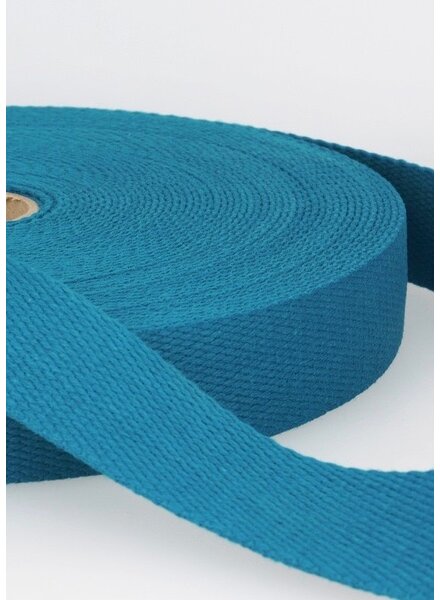 bag strap petrol blue deluxe 30mm