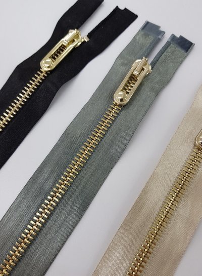 M. Satin zipper 50 cm - 55 cm
