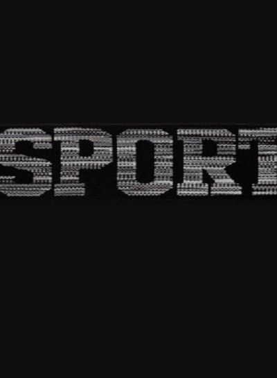 black fluo sport elastiek - 30 mm