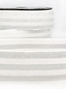 creme zilver gestreept -  taille elastiek 40 mm