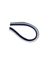 navyblue and white knitted cord 4,5 mm