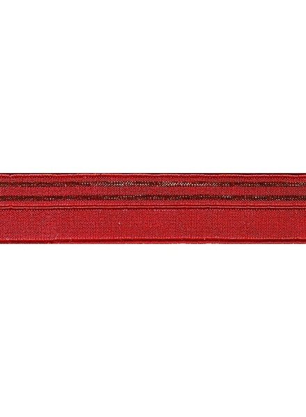 rood en goud - lingerie elastiek 17mm