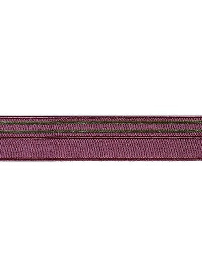 burgundy and gold - underwear elastic 17mm