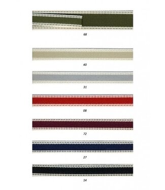 stitched ribbon 15 mm or 25 mm
