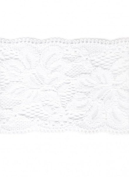 stretch lace  55 mm - white