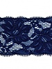 navy blue stretch lace 55 mm - navy blue