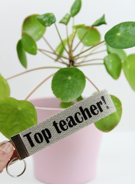 sleutelhanger 'top teacher'