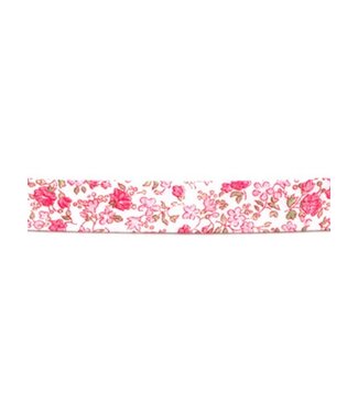 Liberty look - pink green - biais binding