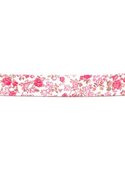 Liberty look - pink green - biais binding