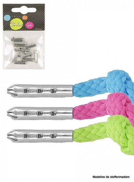 lace clip black nickel 10 pcs