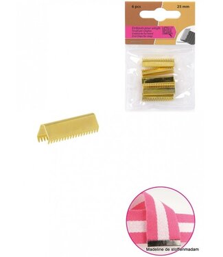 riemklem goud 30 mm verpakt per 6