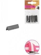 End claps for strap - black nickel (4 pcs)