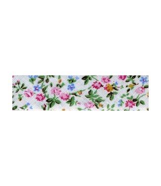 Liberty look - pink white - biais binding