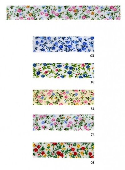 Liberty look - pink white - biais binding