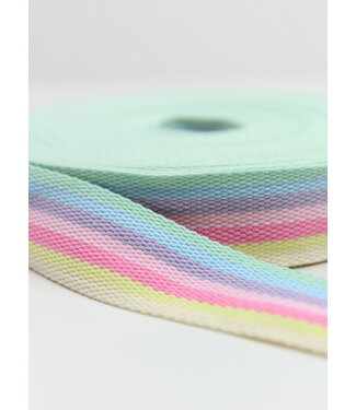 rainbow bag strap pink 40 mm
