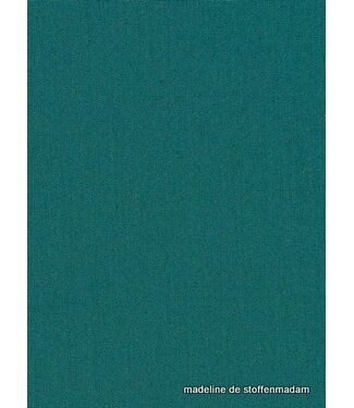 solid cotton petrol green