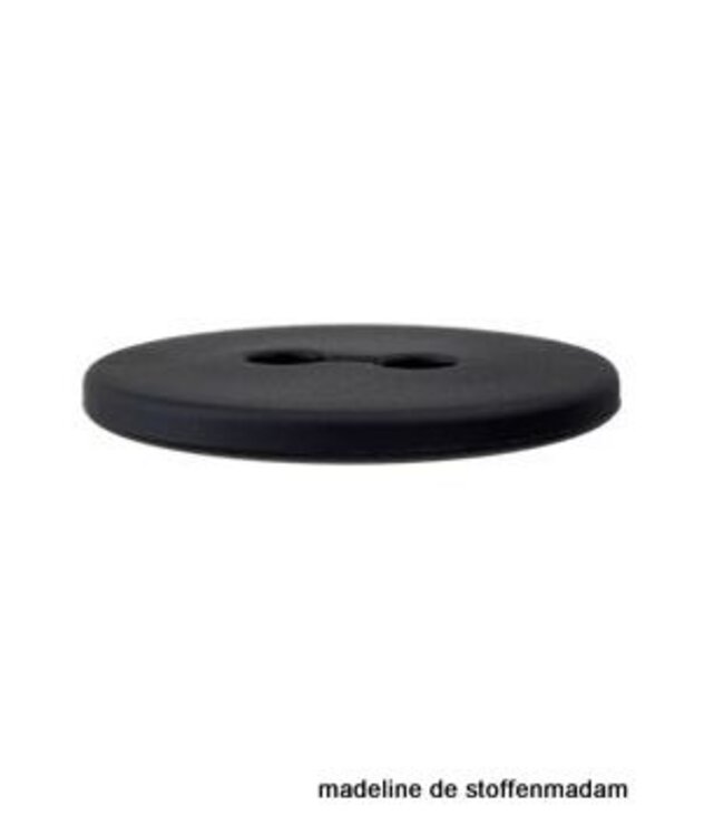 18mm button recycled plastic black