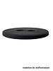 18mm button recycled plastic black