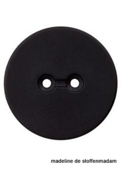 18mm button recycled plastic black