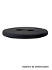 28mm button recycled plastic black